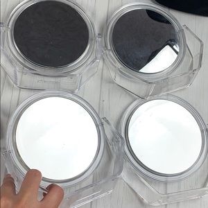 Bundle of 4 conair small mirrors with stand